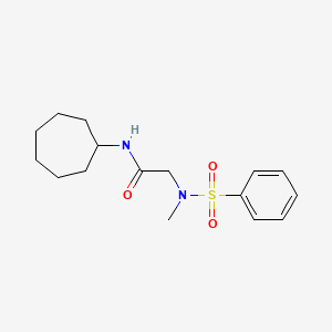 N~1~-cycloheptyl-N~2~-methyl-N~2~-(phenylsulfonyl)glycinamide