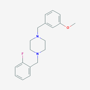 molecular formula C19H23FN2O B5858386 1-(2-fluorobenzyl)-4-(3-methoxybenzyl)piperazine 