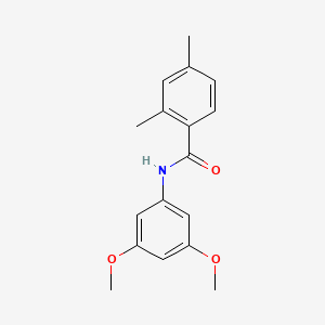 molecular formula C17H19NO3 B5858392 N-(3,5-dimethoxyphenyl)-2,4-dimethylbenzamide 