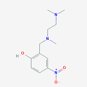 molecular formula C12H19N3O3 B5858433 2-{[[2-(dimethylamino)ethyl](methyl)amino]methyl}-4-nitrophenol 