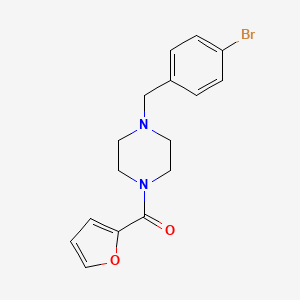 molecular formula C16H17BrN2O2 B5858458 1-(4-bromobenzyl)-4-(2-furoyl)piperazine 
