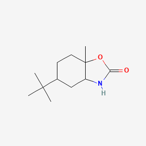 molecular formula C12H21NO2 B585850 7a-Methyl-5-(2-methyl-2-propanyl)hexahydro-1,3-benzoxazol-2(3H)-one CAS No. 148239-28-5