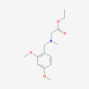 molecular formula C14H21NO4 B5858511 ethyl N-(2,4-dimethoxybenzyl)-N-methylglycinate 
