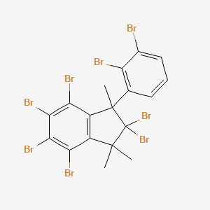 molecular formula C18H12Br8 B585854 Octabromo-2,3-dihydro-1,1,3-trimethyl-3-phenyl-1H-indene CAS No. 155613-93-7