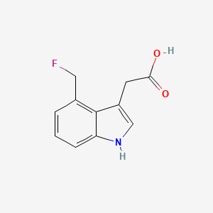molecular formula C11H10FNO2 B585859 2-(4-(Fluoromethyl)-1H-indol-3-yl)acetic acid CAS No. 1346599-44-7