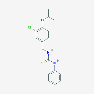 molecular formula C17H19ClN2OS B5858605 N-(3-chloro-4-isopropoxybenzyl)-N'-phenylthiourea 