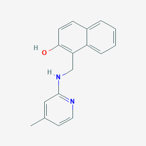 molecular formula C17H16N2O B5858612 1-{[(4-methyl-2-pyridinyl)amino]methyl}-2-naphthol 