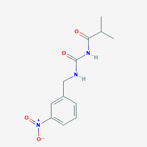 molecular formula C12H15N3O4 B5858614 2-methyl-N-{[(3-nitrobenzyl)amino]carbonyl}propanamide 