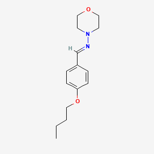 molecular formula C15H22N2O2 B5858652 N-(4-butoxybenzylidene)morpholin-4-amine 