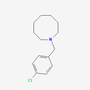 molecular formula C14H20ClN B5858666 1-(4-氯苄基)氮杂环烷 