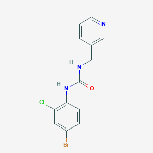 molecular formula C13H11BrClN3O B5858669 N-(4-bromo-2-chlorophenyl)-N'-(3-pyridinylmethyl)urea 