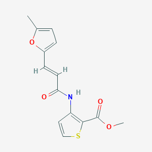 molecular formula C14H13NO4S B5858678 methyl 3-{[3-(5-methyl-2-furyl)acryloyl]amino}-2-thiophenecarboxylate 