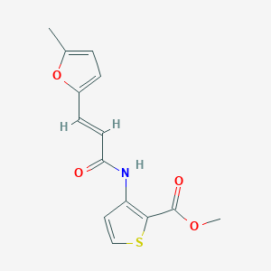 molecular formula C14H13NO4S B5858678 methyl 3-[[(E)-3-(5-methylfuran-2-yl)prop-2-enoyl]amino]thiophene-2-carboxylate 