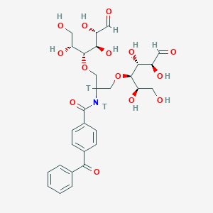 molecular formula C29H37NO14 B058587 2-N-(4-Benzoyl)benzoyl-1,3-bis(mannos-4-yloxy)-2-propylamine CAS No. 119188-97-5