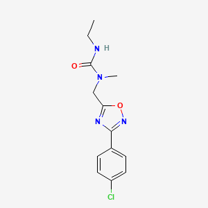 1-{[3-(4-Chlorophenyl)-1,2,4-oxadiazol-5-yl]methyl}-3-ethyl-1-methylurea