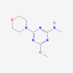 molecular formula C9H15N5O2 B5858708 4-methoxy-N-methyl-6-(4-morpholinyl)-1,3,5-triazin-2-amine 