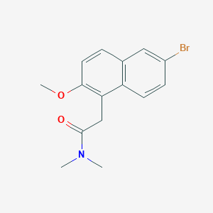 molecular formula C15H16BrNO2 B5858714 2-(6-bromo-2-methoxy-1-naphthyl)-N,N-dimethylacetamide 