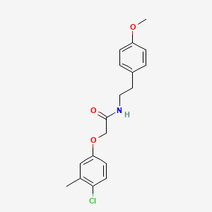 molecular formula C18H20ClNO3 B5858719 2-(4-chloro-3-methylphenoxy)-N-[2-(4-methoxyphenyl)ethyl]acetamide 