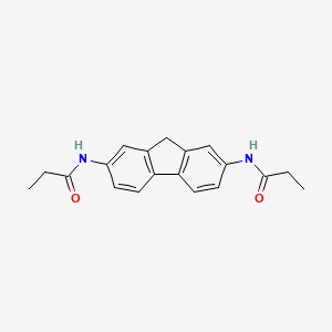 molecular formula C19H20N2O2 B5858725 N,N'-9H-fluorene-2,7-diyldipropanamide 