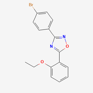 molecular formula C16H13BrN2O2 B5858740 3-(4-bromophenyl)-5-(2-ethoxyphenyl)-1,2,4-oxadiazole 