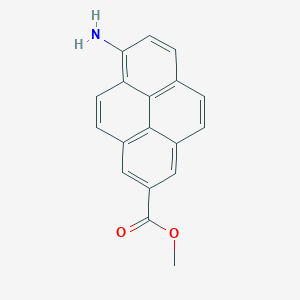 molecular formula C18H13NO2 B5858762 methyl 6-amino-2-pyrenecarboxylate 