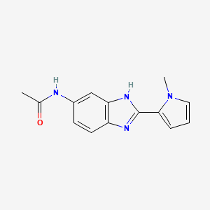 molecular formula C14H14N4O B5858763 N-[2-(1-methyl-1H-pyrrol-2-yl)-1H-benzimidazol-5-yl]acetamide 