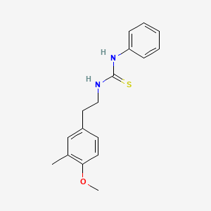 molecular formula C17H20N2OS B5858772 N-[2-(4-methoxy-3-methylphenyl)ethyl]-N'-phenylthiourea 