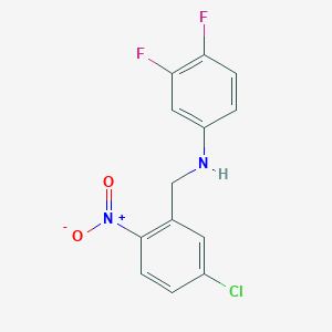 molecular formula C13H9ClF2N2O2 B5858818 (5-chloro-2-nitrobenzyl)(3,4-difluorophenyl)amine 