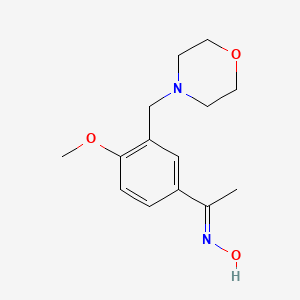 1-[4-methoxy-3-(4-morpholinylmethyl)phenyl]ethanone oxime