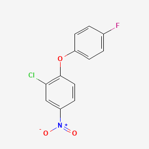 molecular formula C12H7ClFNO3 B5858903 2-氯-1-(4-氟苯氧基)-4-硝基苯 