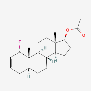 molecular formula C21H31FO2 B585891 (1alpha,5alpha,17alpha)-1-Fluoroandrost-2-en-17-yl acetate CAS No. 14291-95-3