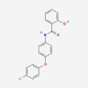 molecular formula C19H14ClNO3 B5858915 N-[4-(4-chlorophenoxy)phenyl]-2-hydroxybenzamide 