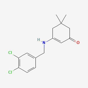 molecular formula C15H17Cl2NO B5858923 3-[(3,4-dichlorobenzyl)amino]-5,5-dimethyl-2-cyclohexen-1-one 