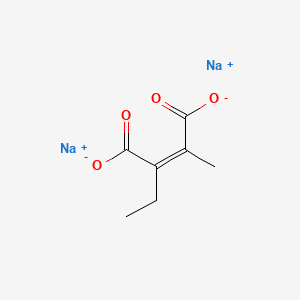 Disodium (2Z)-2-ethyl-3-methylbut-2-enedioate