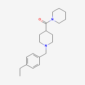molecular formula C20H30N2O B5858945 1-(4-ethylbenzyl)-4-(1-piperidinylcarbonyl)piperidine 