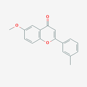 molecular formula C17H14O3 B5858956 6-methoxy-2-(3-methylphenyl)-4H-chromen-4-one 