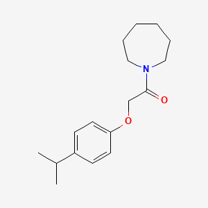 molecular formula C17H25NO2 B5858966 1-[(4-isopropylphenoxy)acetyl]azepane 