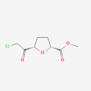 molecular formula C8H11ClO4 B585897 Methyl (2R,5S)-5-(chloroacetyl)oxolane-2-carboxylate CAS No. 141072-81-3