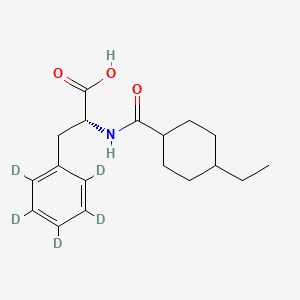 molecular formula C18H25NO3 B585898 4-Desisopropyl-4-ethyl Nateglinide-d5 CAS No. 1356011-67-0