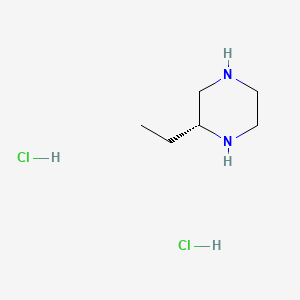 molecular formula C6H16Cl2N2 B585899 (R)-2-ethylpiperazine dihydrochloride CAS No. 438050-07-8