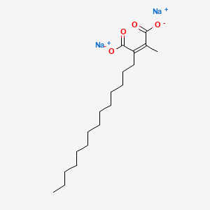 molecular formula C19H32Na2O4 B585900 2-甲基-3-十四烷基丁-2-烯二酸二钠 CAS No. 161308-35-6