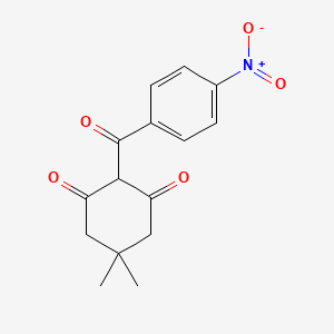 molecular formula C15H15NO5 B5859005 5,5-dimethyl-2-(4-nitrobenzoyl)-1,3-cyclohexanedione 