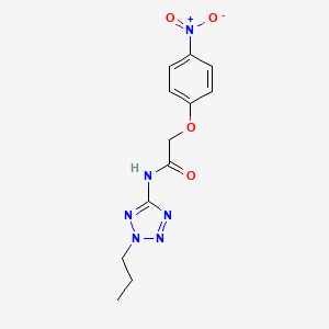 2-(4-nitrophenoxy)-N-(2-propyl-2H-tetrazol-5-yl)acetamide