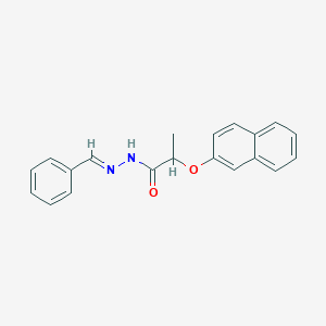 molecular formula C20H18N2O2 B5859081 N'-benzylidene-2-(2-naphthyloxy)propanohydrazide 
