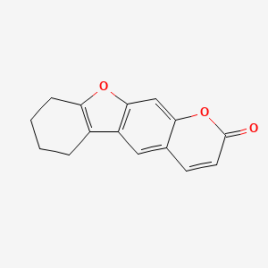 molecular formula C15H12O3 B5859093 6,7,8,9-tetrahydro-2H-[1]benzofuro[3,2-g]chromen-2-one 