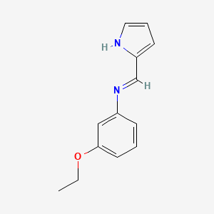 molecular formula C13H14N2O B585914 3-Ethoxy-N-[(2H-pyrrol-2-ylidene)methyl]aniline CAS No. 145627-45-8