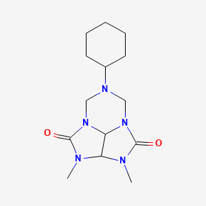 6-cyclohexyl-2,3-dimethyltetrahydro-5H-2,3,4a,6,7a-pentaazacyclopenta[cd]indene-1,4(2H,3H)-dione