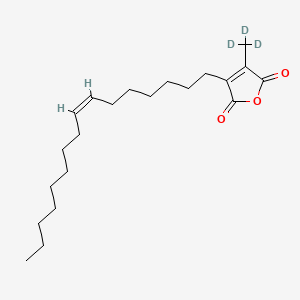 molecular formula C21H34O3 B585918 Chaetomellic Acid B Anhydride-d3 CAS No. 1346606-34-5