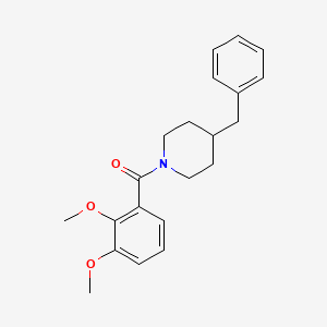 molecular formula C21H25NO3 B5859181 4-benzyl-1-(2,3-dimethoxybenzoyl)piperidine 
