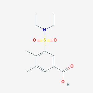 molecular formula C13H19NO4S B5859194 3-[(diethylamino)sulfonyl]-4,5-dimethylbenzoic acid 